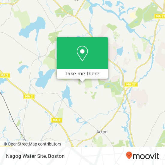 Mapa de Nagog Water Site