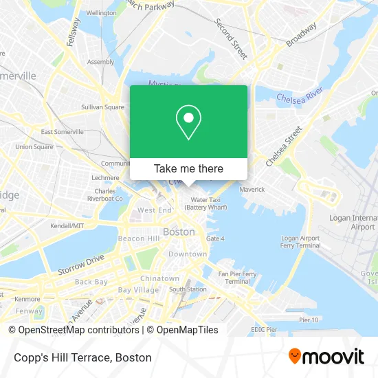 Copp's Hill Terrace map