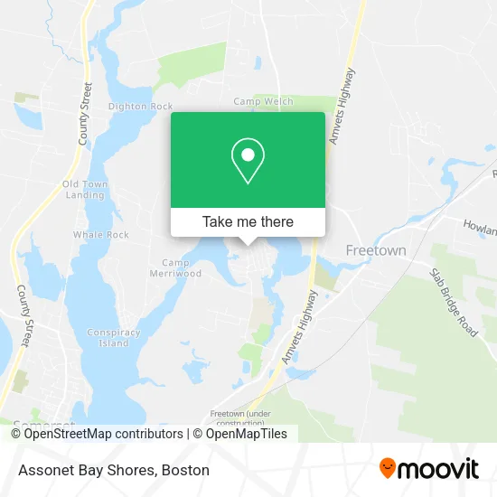 Mapa de Assonet Bay Shores