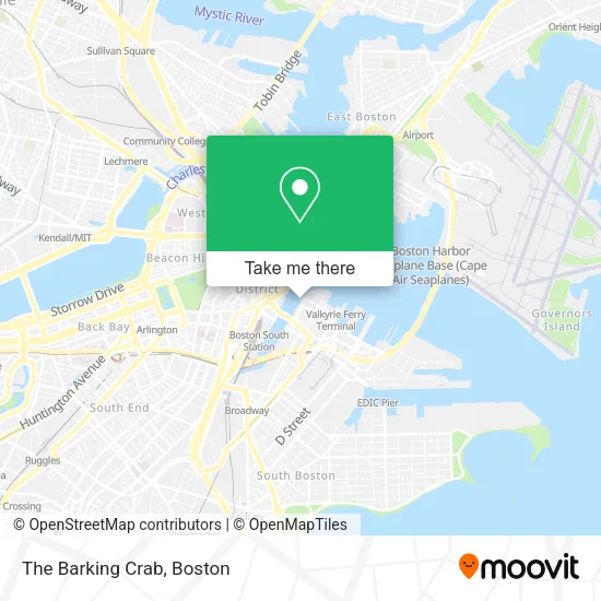 The Barking Crab map