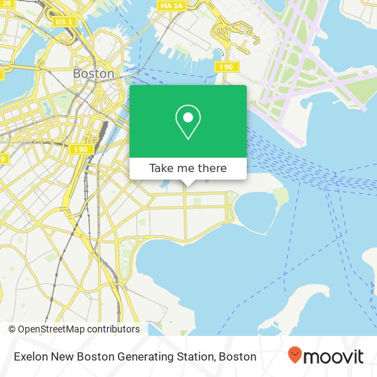 Mapa de Exelon New Boston Generating Station