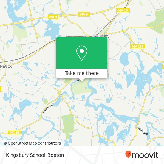 Mapa de Kingsbury School