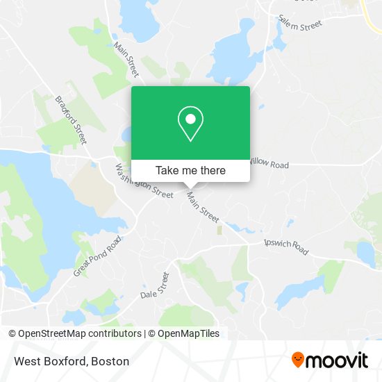 West Boxford map