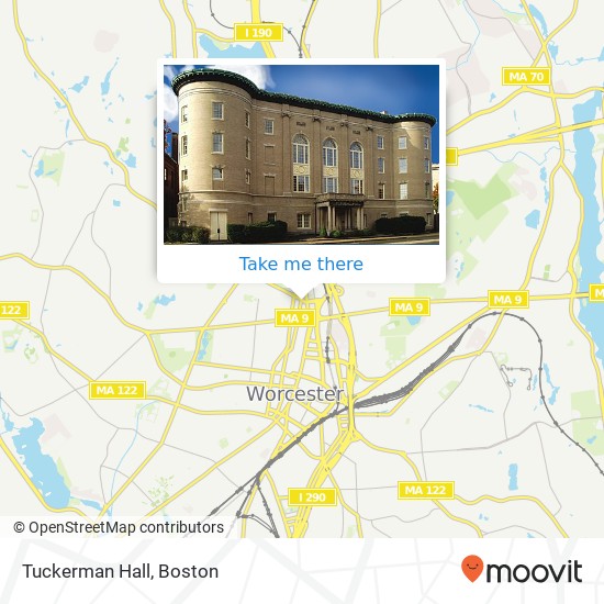 Mapa de Tuckerman Hall