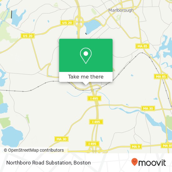 Mapa de Northboro Road Substation