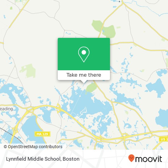 Mapa de Lynnfield Middle School