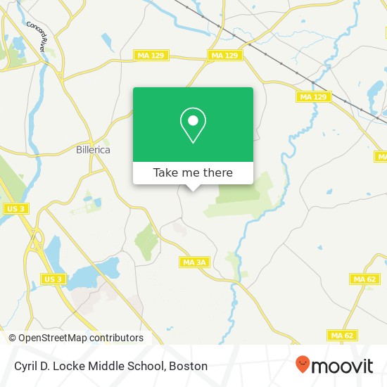 Mapa de Cyril D. Locke Middle School