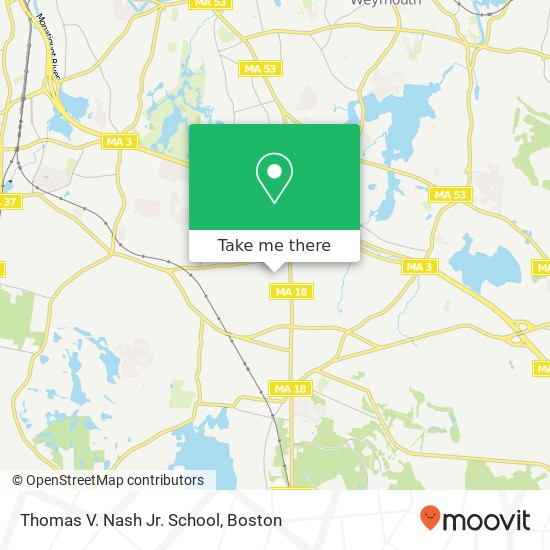 Thomas V. Nash Jr. School map