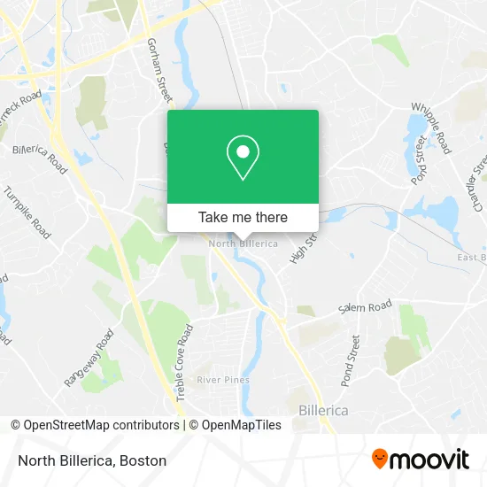 North Billerica map