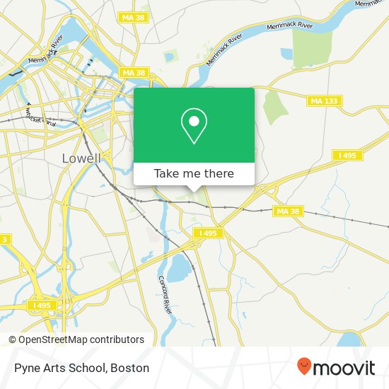Pyne Arts School map