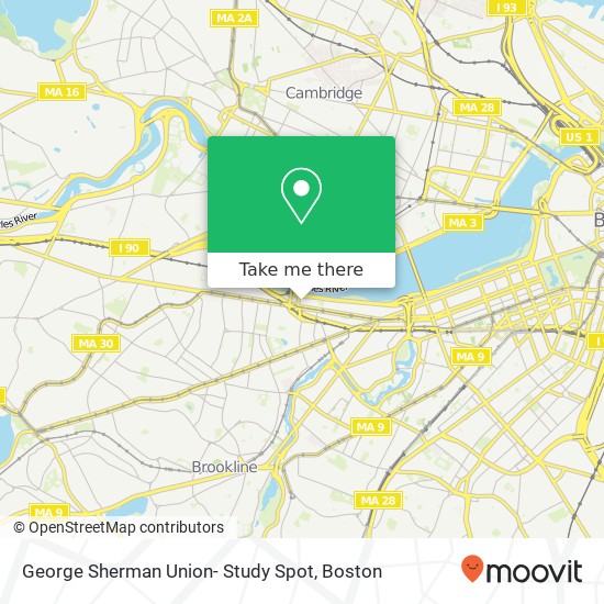 George Sherman Union- Study Spot map
