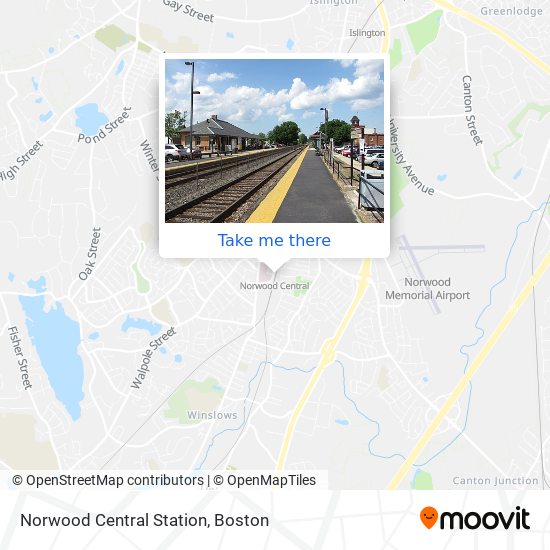 Mapa de Norwood Central Station