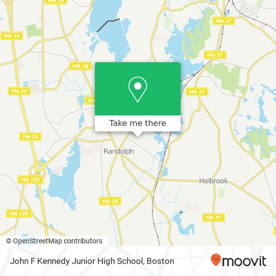 John F Kennedy Junior High School map