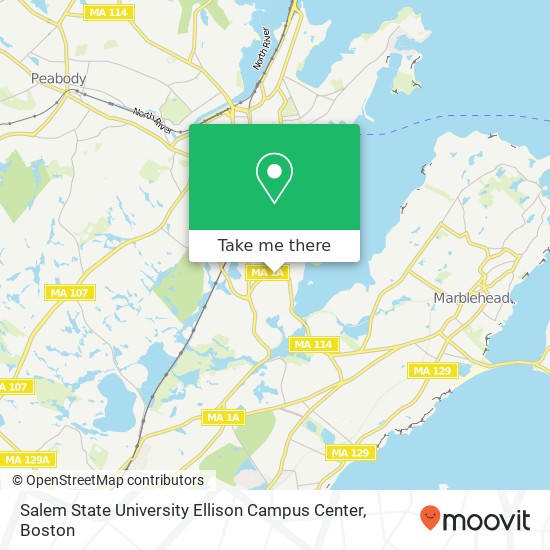 Mapa de Salem State University Ellison Campus Center