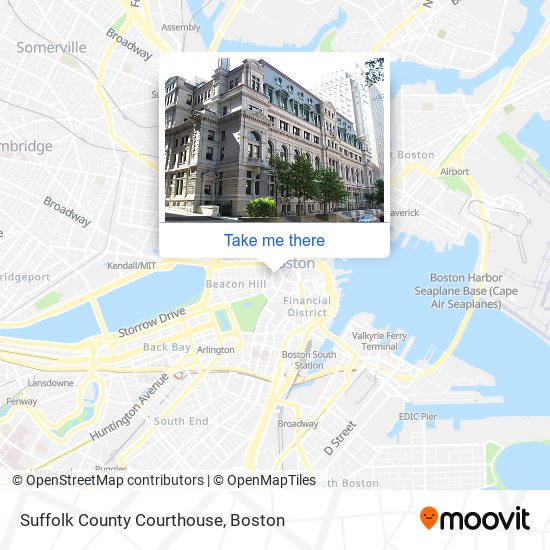 Suffolk County Courthouse map