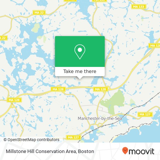 Mapa de Millstone Hill Conservation Area