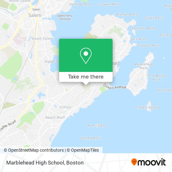 Marblehead High School map