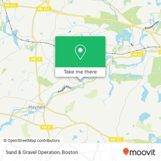 Sand & Gravel Operation map