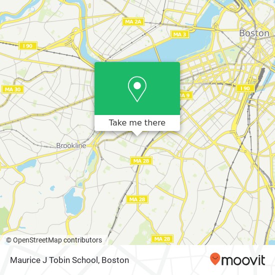 Maurice J Tobin School map