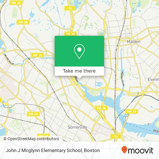 John J Mcglynn Elementary School map