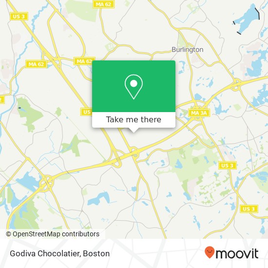 Mapa de Godiva Chocolatier