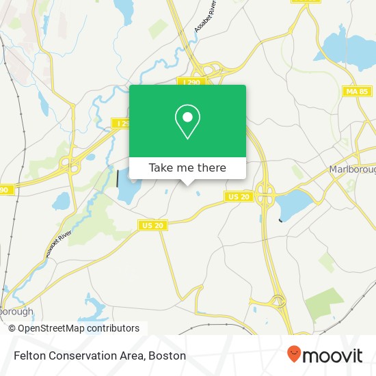 Mapa de Felton Conservation Area