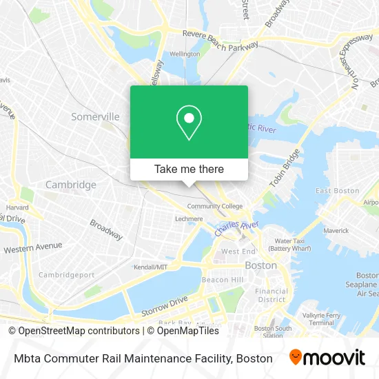 Mapa de Mbta Commuter Rail Maintenance Facility