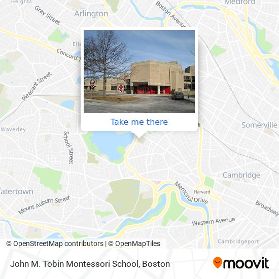 John M. Tobin Montessori School map