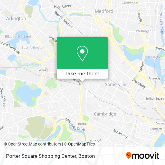 Porter Square Shopping Center map