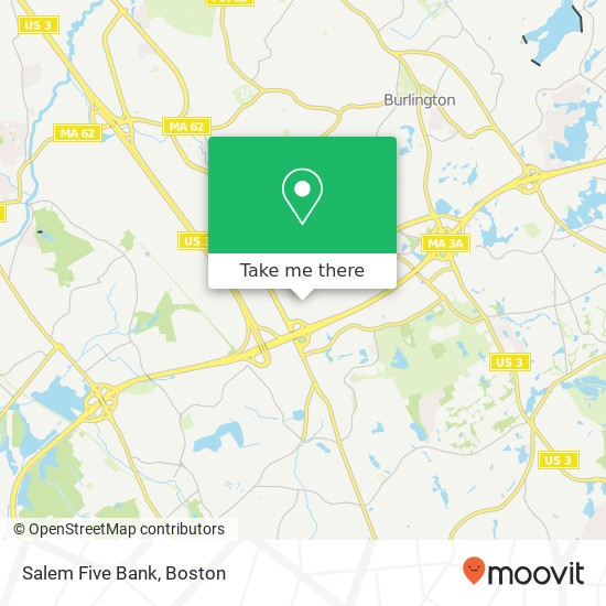 Salem Five Bank map