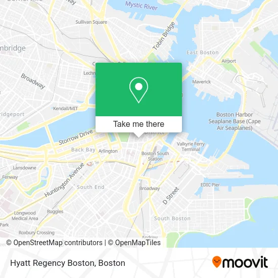 Hyatt Regency Boston map