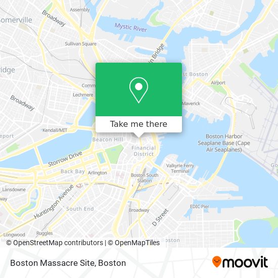 Boston Massacre Site map