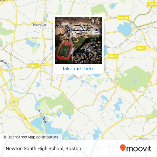 Newton South High School map