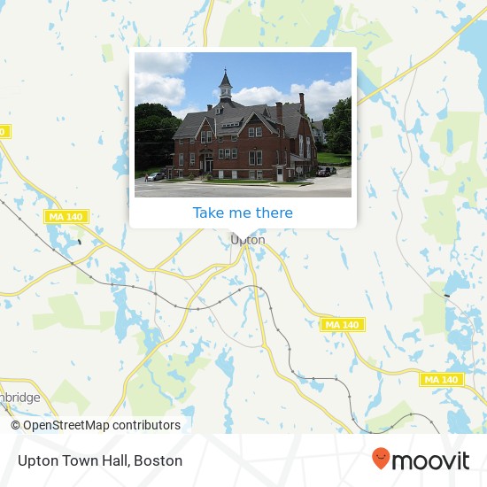 Upton Town Hall map