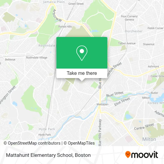 Mattahunt Elementary School map