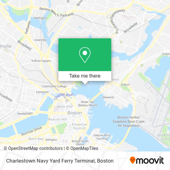 Charlestown Navy Yard Ferry Terminal map