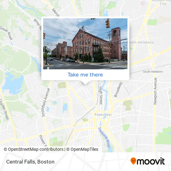 Mapa de Central Falls