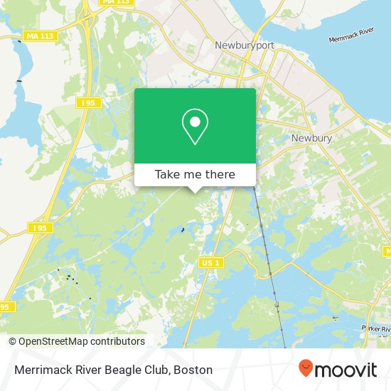 Merrimack River Beagle Club map