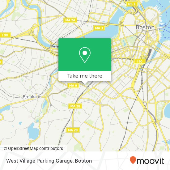 Mapa de West Village Parking Garage