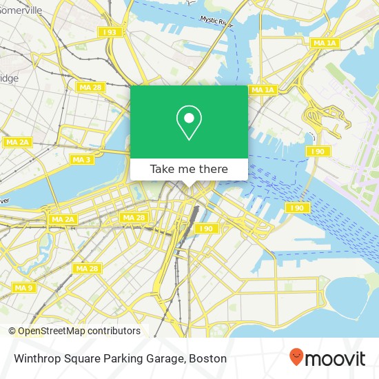 Mapa de Winthrop Square Parking Garage