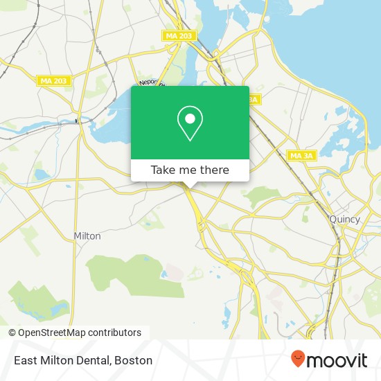 East Milton Dental map