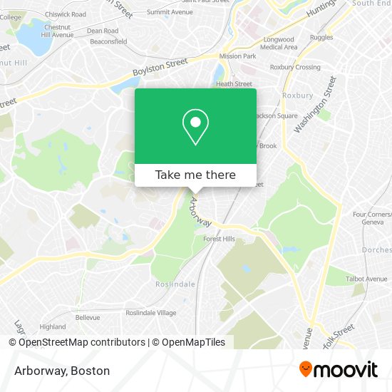 Arborway map