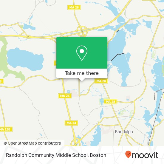 Mapa de Randolph Community Middle School