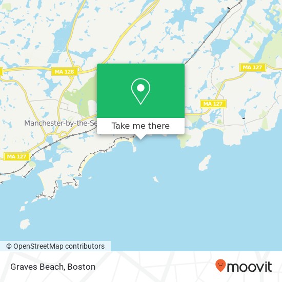 Graves Beach map