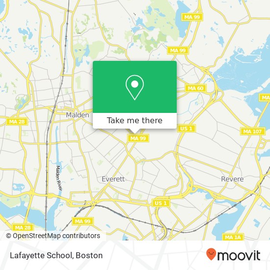 Lafayette School map