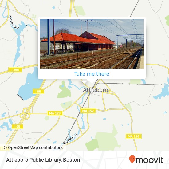 Attleboro Public Library map