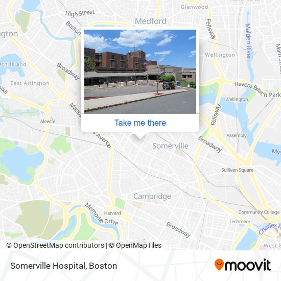 Mapa de Somerville Hospital