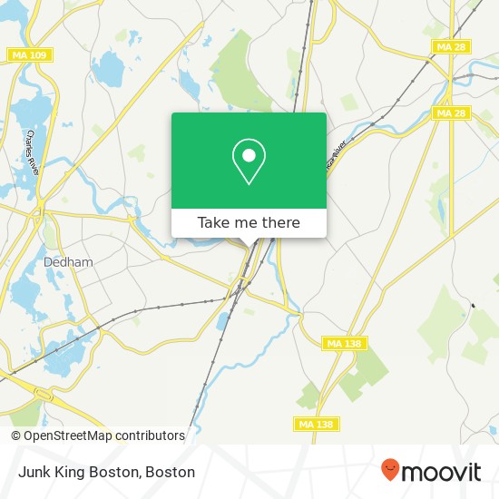 Junk King Boston map