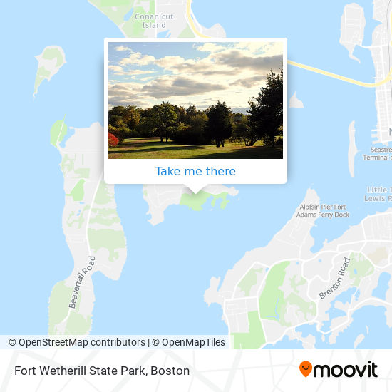 Fort Wetherill State Park map