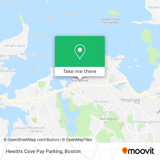 Hewitts Cove Pay Parking map